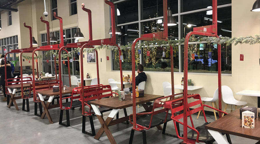 Whole Foods Embraces the Ski Chair Decor