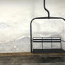 Triple chairlift ski chair