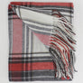 Classic Red Plaid Throw
