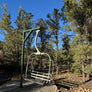Slate Gray Triple Chair with Hunter Green Armature