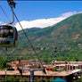 Vintage ski gondola